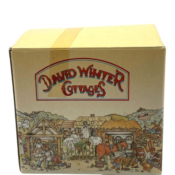 Vintage 1982 Cotswold Cottage David Winter Cottages Hand Made Painted In Box COA - Picture 10 of 10